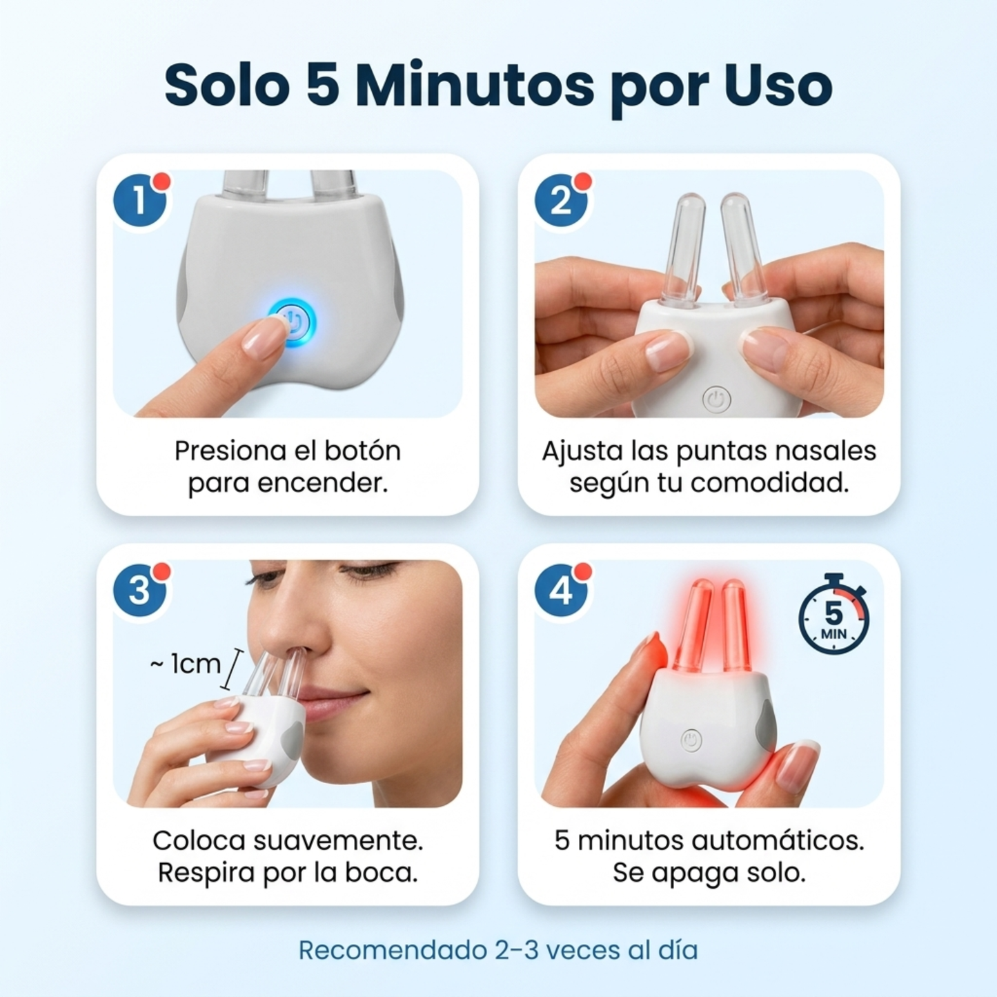 Dispositivo de Luz Roja Nasal